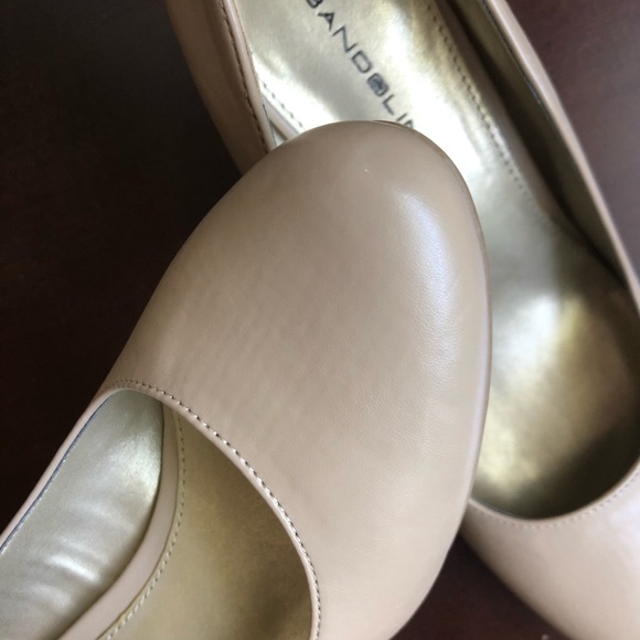 Bandolino Natural Nude Color 3.5 inch Heels 7.5 - Picture 10 of 10